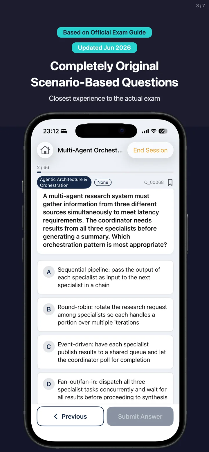 CCA-F explanation screen in English