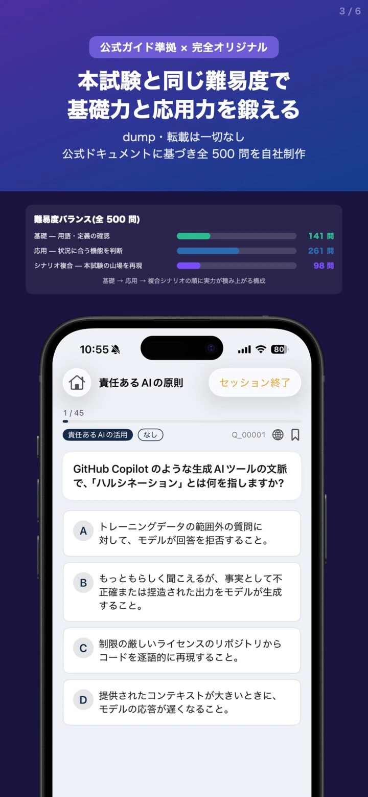 GH-300問題集のメイン画面